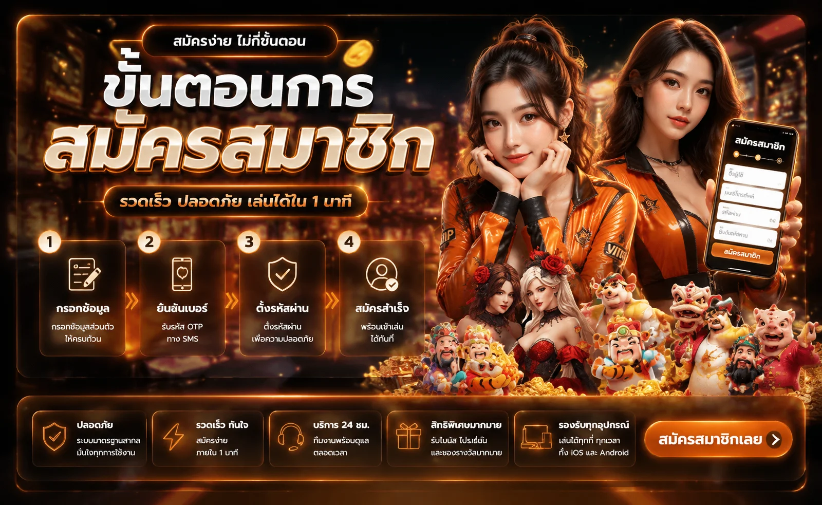 ขั้นตอนสมัครและฝากถอนออโต้ Nextspin711 ภายใน 30 วินาที