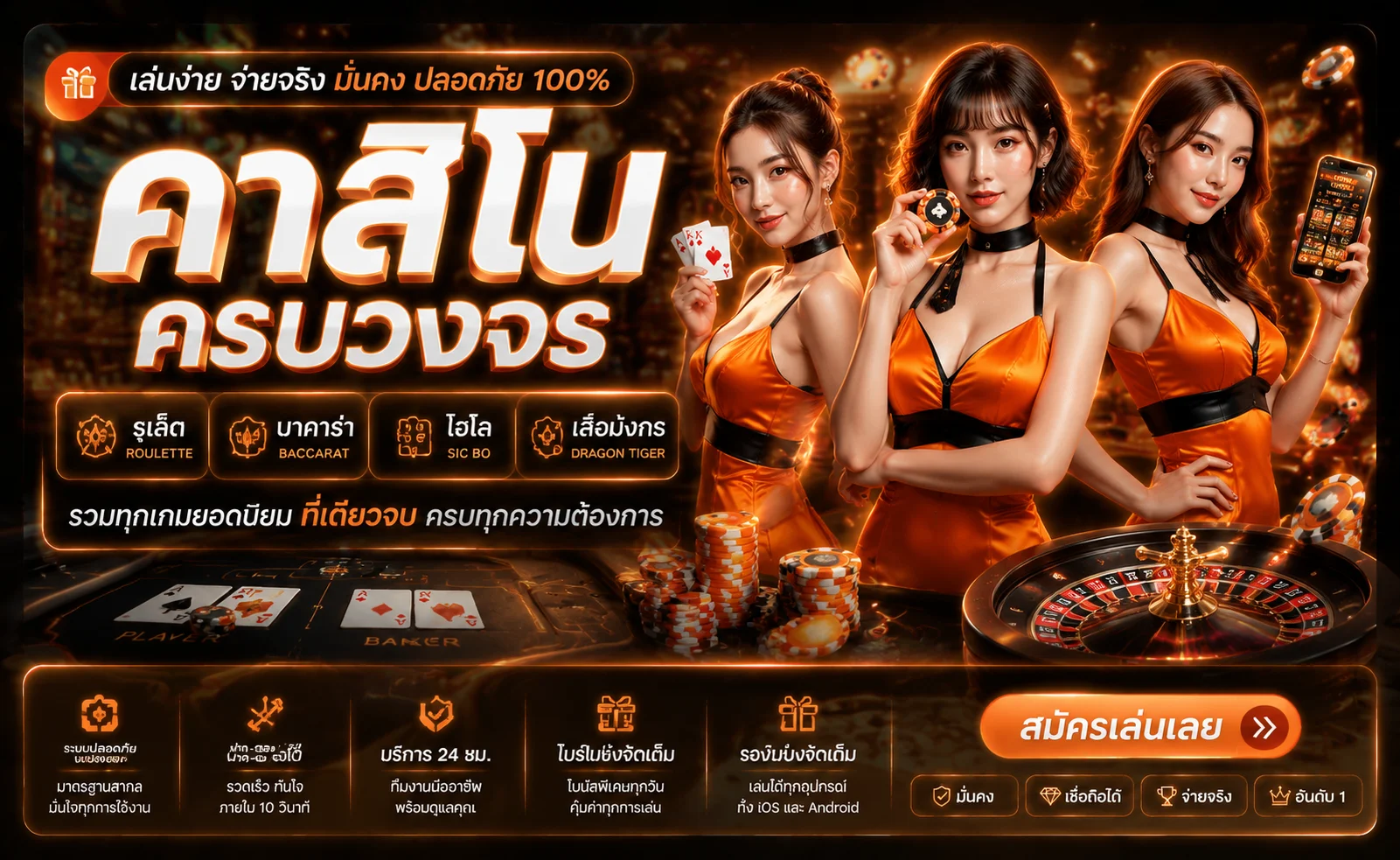 แบนเนอร์คาสิโนสด Nextspin711 บาคาร่าดีลเลอร์สาวสวย